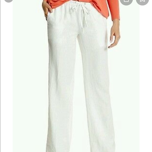 New Guess Marciano Trista Linen palazzo pants M - Picture 4 of 4